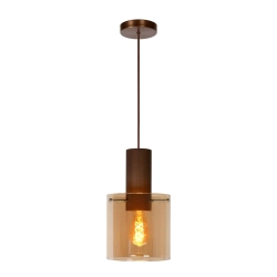 Lampa wisząca TOLEDO Ø 20 cm 1xE27 Amber 74405/01/62 Lucide - zdjęcie produktu