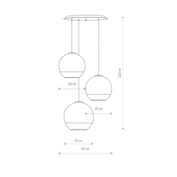 Lampa wisząca GLOBE PLUS III 7607 Nowodorski Nowodvorski - zdjęcie dodatkowe 1