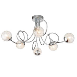 kinkiecik.pl Lampa sufitowa Auria 6LT Semi Flush 76349 ENDON