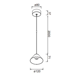Lampa wisząca Mantra Gruissan 8466MA - zdjęcie dodatkowe 1