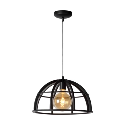 Lampa wisząca DIKRA Ø 40 cm 1xE27 czarny 76464/01/30 Lucide - zdjęcie produktu