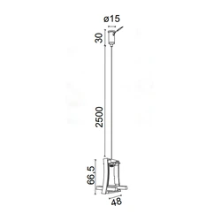 Łącznik do lampy wiszącej Mantra Hanok 7558MA - zdjęcie dodatkowe 1
