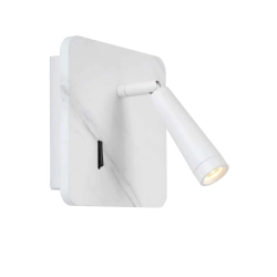 Kinkiet OREGON LED 1x3W 3000K With USB charging point biały 77282/03/31 Lucide - zdjęcie produktu