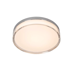 PLANO Plafon Ø 28 cm LED Dim. CCT 1x16W 2700K/4000K IP44 Opal 78151/18/61 Lucide - zdjęcie produktu