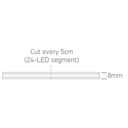 Taśma LED COB STRIP 24V WW 5m ROLL 10,5W/m 3YW IP20 7844E/W ONE LIGHT