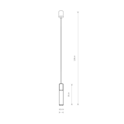 Lampa wisząca CYLINDER BLACK L 7864 Nowodorski Nowodvorski - zdjęcie dodatkowe 1