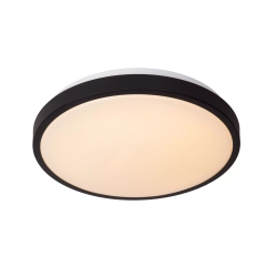 DASHER Lampa sufitowa Ø 34,8 cm LED 1x18W 2700K IP44 Czujnik ruchu i dzień/noc Czarny 79110/35/30 Lucide - zdjęcie produ