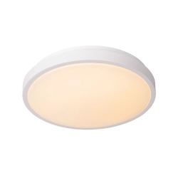 DASHER Lampa sufitowa Ø 34,8 cm LED 1x18W 2700K IP44 Czujnik ruchu i dzień/noc biały 79110/35/31 Lucide - zdjęcie produk