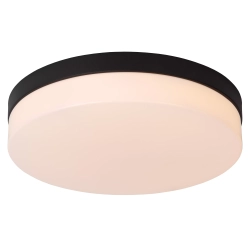 BISKIT Lampa sufitowa Ø 34,5 cm LED 1x24W 2700K IP44 Czujnik ruchu i dzień/noc Czarny 79111/36/30 Lucide - zdjęcie produ