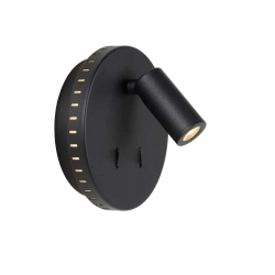 Kinkiet BENTJER Ø 14 cm LED 3000K czarny 79201/09/30 Lucide - zdjęcie produktu