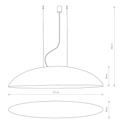 Lampa wisząca CANOE white-gold 7927 Nowodvorski - zdjęcie dodatkowe 1
