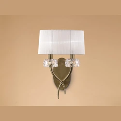 Lampa ścienna Mantra Loewe Antique Brass 4734MA - zdjęcie produktu