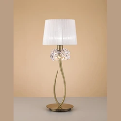 Lampa biurkowa Mantra Loewe Antique Brass 4736MA - zdjęcie produktu