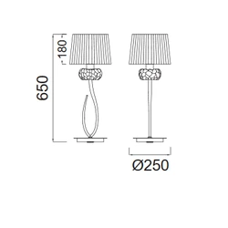 Lampa biurkowa Mantra Loewe Antique Brass 4736MA - zdjęcie dodatkowe 1
