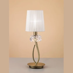 Lampa biurkowa Mantra Loewe Antique Brass 4737MA - zdjęcie produktu