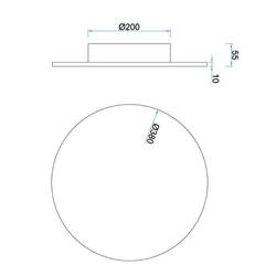 Lampa sufitowa/ścienna Mantra Bora Bora C0125MA - zdjęcie dodatkowe 1