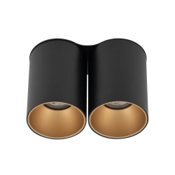 Plafon EYE TONE II BLACK/GOLD 8087 Nowodvorski