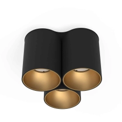 Plafon EYE TONE III BLACK/GOLD 8092 Nowodvorski - zdjęcie produktu
