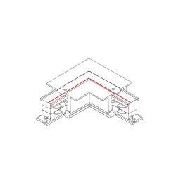 Łącznik kątowy wpuszczany prawy biały CTLS RECESSED POWER L CONNECTOR, RIGHT (L-R) WHITE 8230 Nowodvorski - zdjęcie dodatkowe 1
