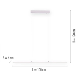 Lampa wisząca Pure Lite Srebrny 8375-55 Paul Neuhaus - zdjęcie dodatkowe 1