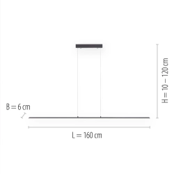Lampa wisząca Pure-lite Antracyt 8377-13 Paul Neuhaus - zdjęcie dodatkowe 1