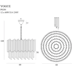 Lampa wisząca Vogue P0284 MaxLight - zdjęcie produktu