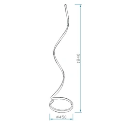 Lampa podłogowa ściemnialna Mantra Nur Silver XL 5001MA - zdjęcie dodatkowe 1