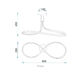 Lampa sufitowa Mantra Nur Brown Oxide 5360MA - zdjęcie dodatkowe 1