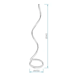 Lampa podłogowa ściemnialna Mantra Nur Brown Oxide XL 5805MA - zdjęcie dodatkowe 1