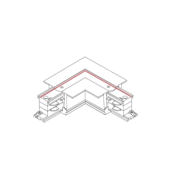 Łącznik kątowy wpuszczany lewy biały CTLS RECESSED POWER L CONNECTOR , LEFT ( L-L) WHITE 8684 Nowodvorski - zdjęcie dodatkowe 1