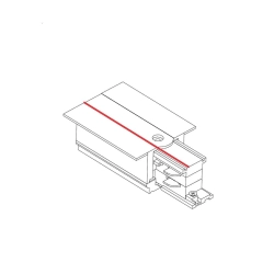 Końcówka zasilająca wpuszczana prawa biała CTLS RECESSED POWER END CAP RIGHT ( PE-R ) WHITE 8691 Nowodvorski - zdjęcie dodatkowe 1