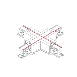 Łącznik krzyżowy biały CTLS POWER X CONNECTOR WHITE 8701 Nowodvorski - zdjęcie dodatkowe 1