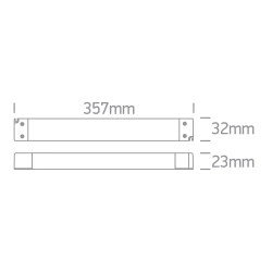 30-150W 24V DC TRIAC ściemnialny sterownik napięcia stałego, IP20 89150VLT ONE LIGHT