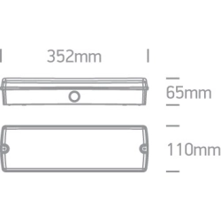 WHITE 5W EMERGENCY M3hrs IP65 230v 89404 ONE LIGHT