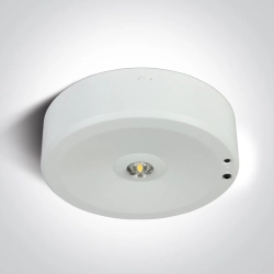 WHITE LED 3W EMERGENCY 3hrs 230v SELF TEST 89412/W ONE LIGHT