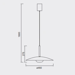 Lampa wisząca Mantra Lidia 8979MA - zdjęcie dodatkowe 1
