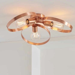 kinkiecik.pl Lampa sufitowa HOOP 3LT SEMI FLUSH 91039 ENDON