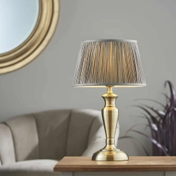 kinkiecik.pl Lampa stołowa OSLO (M) & FREYA 91085 ENDON