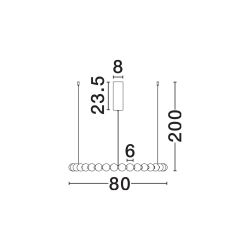 Lampa wisząca Moca LE43463 LUCES EXCLUSIVAS - zdjęcie dodatkowe 1