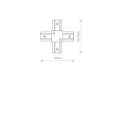 Złącze PROFILE X-CONNECTOR WHITE 9190 Nowodvorski - zdjęcie dodatkowe 1