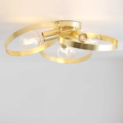kinkiecik.pl Lampa sufitowa HOOP 3LT SEMI FLUSH 91933 ENDON