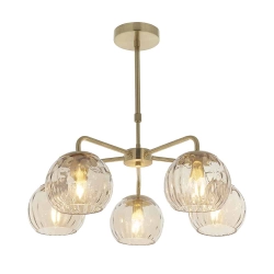 kinkiecik.pl Lampa wisząca DIMPLE 5LT PENDANT 91969 ENDON