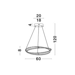 Lampa wisząca BAUTA LE42912 Luces Exclusivas - zdjęcie dodatkowe 1