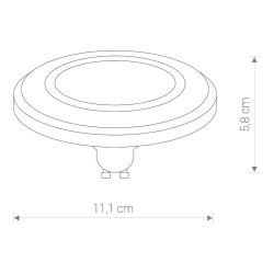 Żarówka ES111 LED 9W LENS BLACK 9343 Nowodvorski - zdjęcie dodatkowe 1