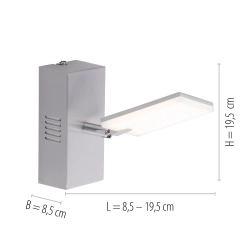 Kinkiet Pure Mira Aluminium 9353-95 Paul Neuhaus - zdjęcie dodatkowe 1