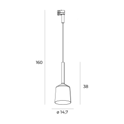 MAXLIGHT S0018 lampa do szynoprzewodu TULIPE Czarna - zdjęcie dodatkowe 1