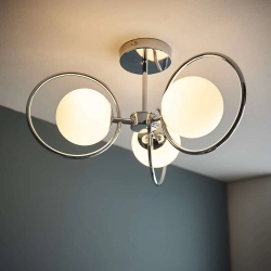 kinkiecik.pl Lampa sufitowa ORB 3LT SEMI FLUSH 93902 ENDON