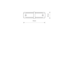 Złącze PROFILE STRAIGHT CONNECTOR BLACK 9453 Nowodvorski - zdjęcie dodatkowe 1