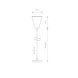 Element wymagany do podwieszenia szyn PROFILE SUSPENSION KIT WHITE 9461 Nowodvorski - zdjęcie dodatkowe 1