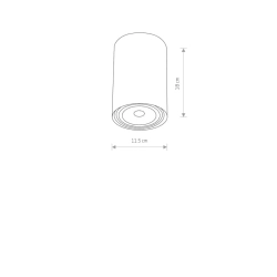 Plafon BIT GRAPHITE M 9485 Nowodvorski - zdjęcie dodatkowe 1